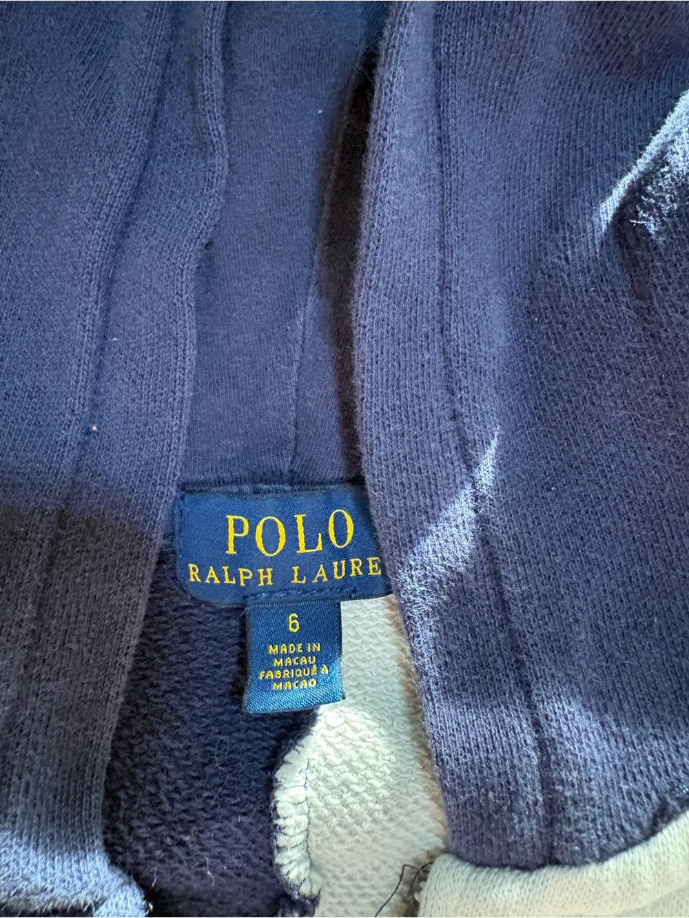 Polo by Ralph Lauren Navy Zip-Up Sweater